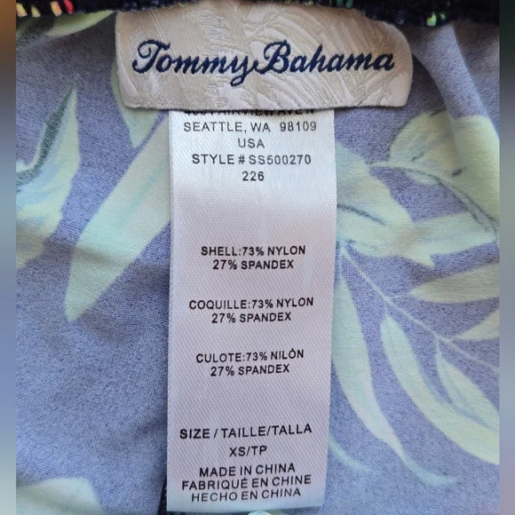 ​🌺 Tommy Bahama Navy Tropical Hibiscus Joggers - XS - Picture 7 of 7